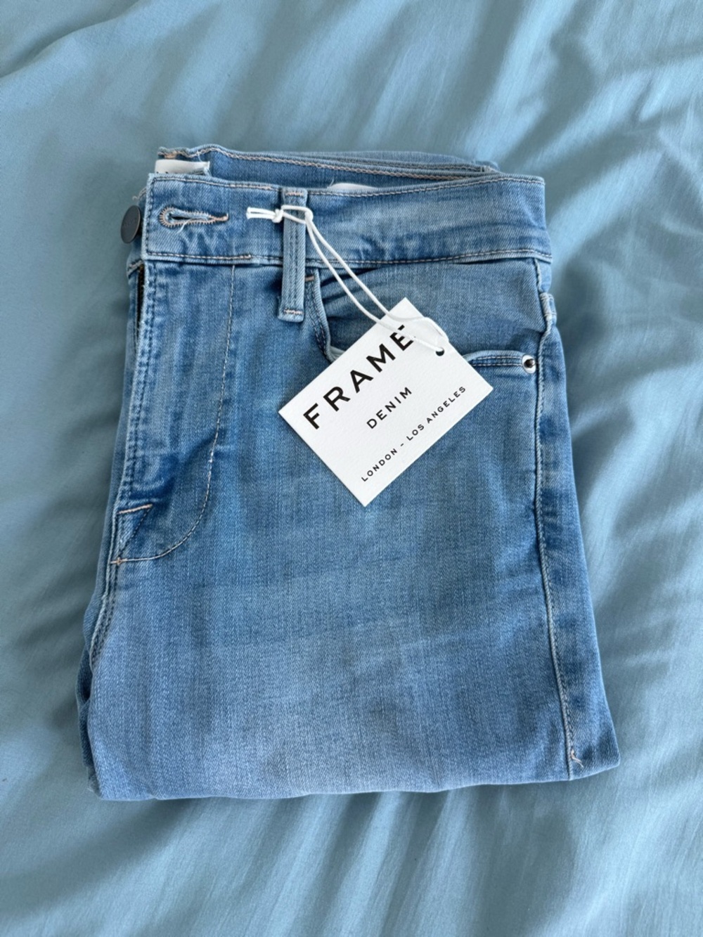 Frame Denim Light Blue Skinny Jeans